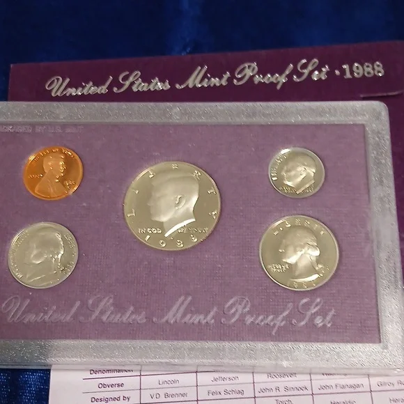 1988 & 1989 United States Proof Sets - Picture 2 of 9
